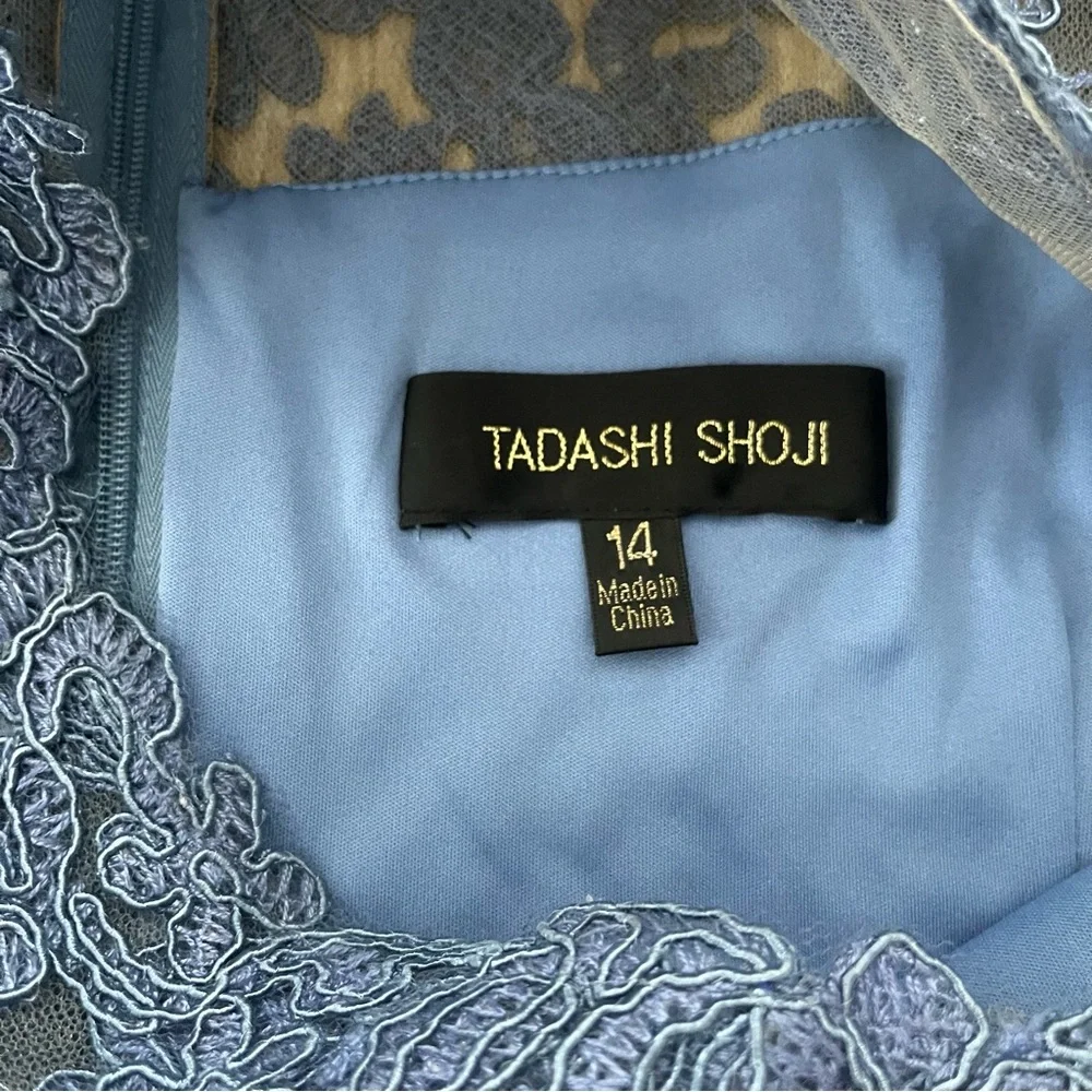 Tadashi Shoji Embroidered Sheath Dress Sz 14 - Picture 3 of 8